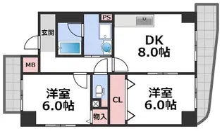 ヴォーヌング堂ヶ芝【3階】の間取り