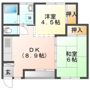 フラッツ高山 B棟【2階】の間取り