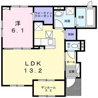 セレニテ【1階】の間取り
