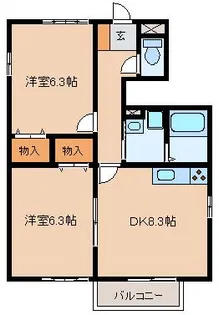 ヒルトップM【1階】の間取り