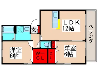サンモ-ル梨本【3階】の間取り