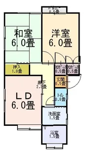 スエヒロハイツ【2階】の間取り