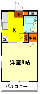 メゾン幸【2階】の間取り