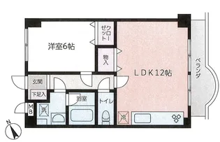 グリーンヴィレッヂ西谷【4階】の間取り