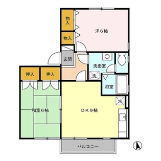 エバンスタウンコスモAB【1階】の間取り