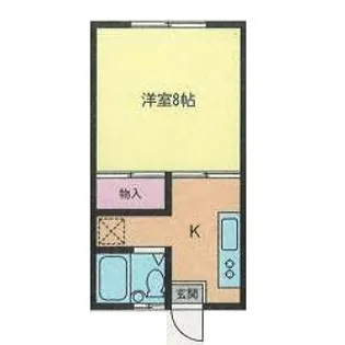 ベルエアー高畠【1階】の間取り