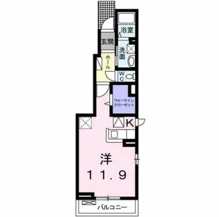 アルモニー串戸【1階】の間取り