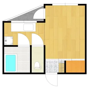 唐湊ハイツ【2階】の間取り