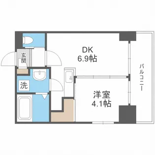 小泉マンションMem19【9階】の間取り