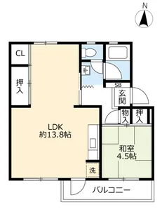 UR富田【3階】の間取り
