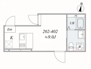 trias ogikubo【4階】の間取り