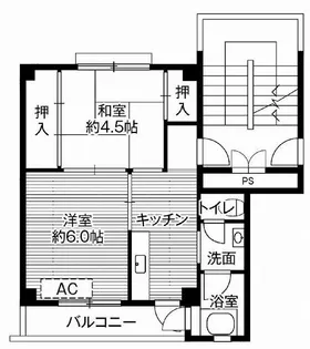 ビレッジハウス結城2号棟【5階】の間取り