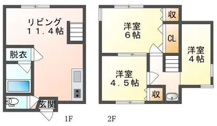 リボーンハウス【1階】の間取り
