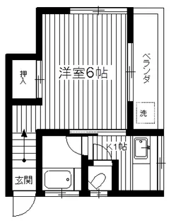 東京都渋谷区広尾2【アパート】の間取り