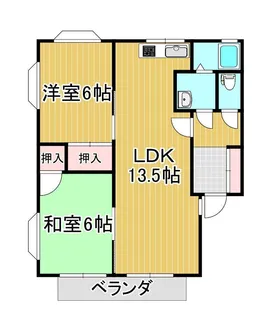 ファーストハイツA【2階】の間取り