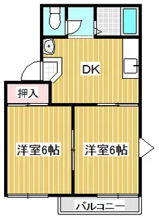 ルナ・アトウレA【2階】の間取り