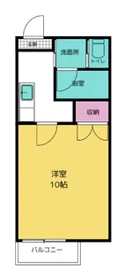 南大通りパークハイツ【2階】の間取り