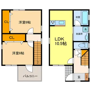 栃木県宇都宮市宿郷3【一戸建】の間取り