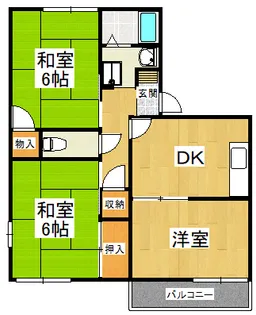 ハイツジュピター【2階】の間取り