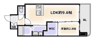 セレニテ難波グランデシュッド【15階】の間取り