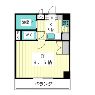 リブローネ南山【3階】の間取り