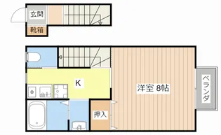 菅谷ハイツ【2階】の間取り