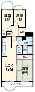 湘南カワマヒルズ【3階】の間取り