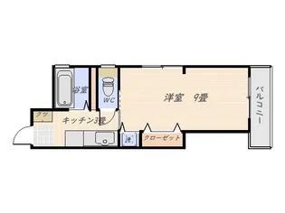 1Kの間取り画像