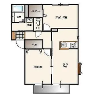 ソレジオタウン A棟【1階】の間取り