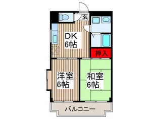 メゾン・ド・パ-シモン【1階】の間取り