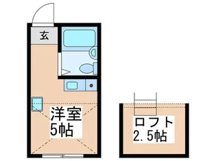 ベルビー関町【1階】の間取り