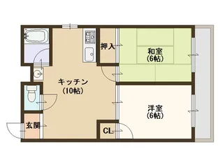 大阪府大阪市住之江区中加賀屋3【マンション】の間取り