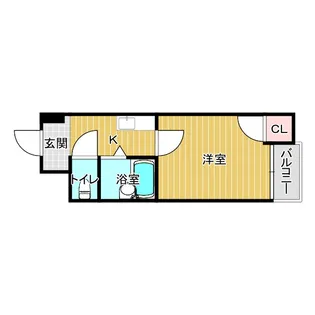 パークライフ住吉【4階】の間取り