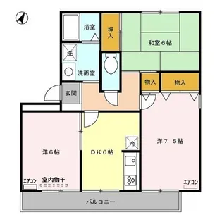 埼玉県さいたま市緑区大字中尾【アパート】の間取り