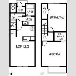 愛知県常滑市本郷町3【一戸建】の間取り