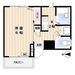 グラートK【2階】の間取り