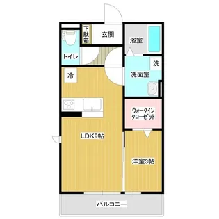茨城県つくば市みどりの2【アパート】の間取り