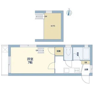 メゾンフジヌキA【1階】の間取り
