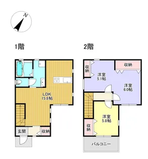 熊本県熊本市東区山ノ内1【一戸建】の間取り