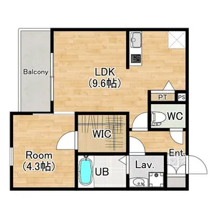 ジーメゾン妙興寺ルクシア【2階】の間取り