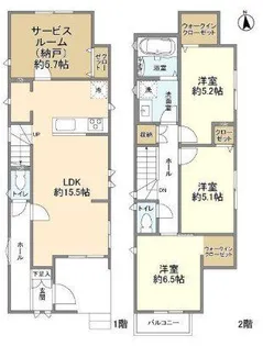 東京都国分寺市新町1【一戸建】の間取り