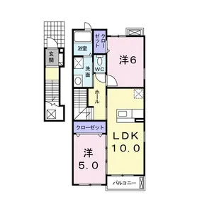 サイネリアA【2階】の間取り