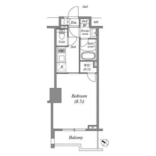 ザ・レジデンス赤坂檜町【5階】の間取り