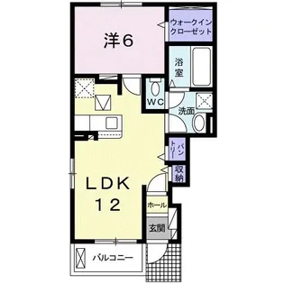 アンランジュI【1階】の間取り