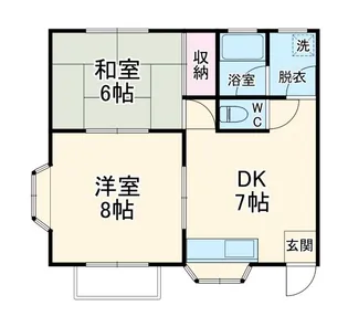 2DKの間取り画像