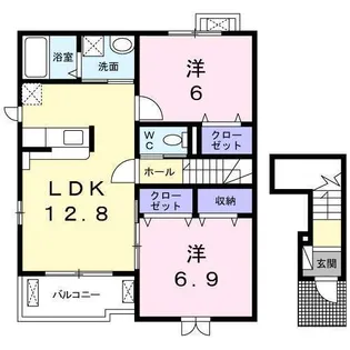 ニシルネオ【2階】の間取り