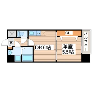 榴岡レジデンス壱番館【3階】の間取り