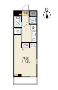 1Rの間取り画像