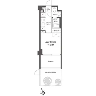 サムティレジデンス浦安【1階】の間取り