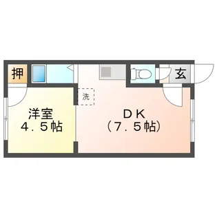ハイツまるいNO132【2階】の間取り